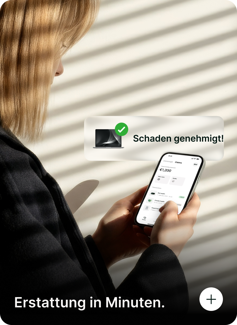 Erstattung in Minuten.